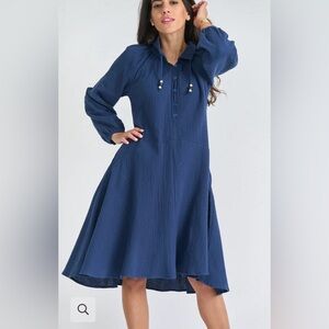 Blue Gauze Dress